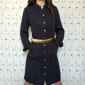 Calvin Klein Onyx Black Shirt Dress